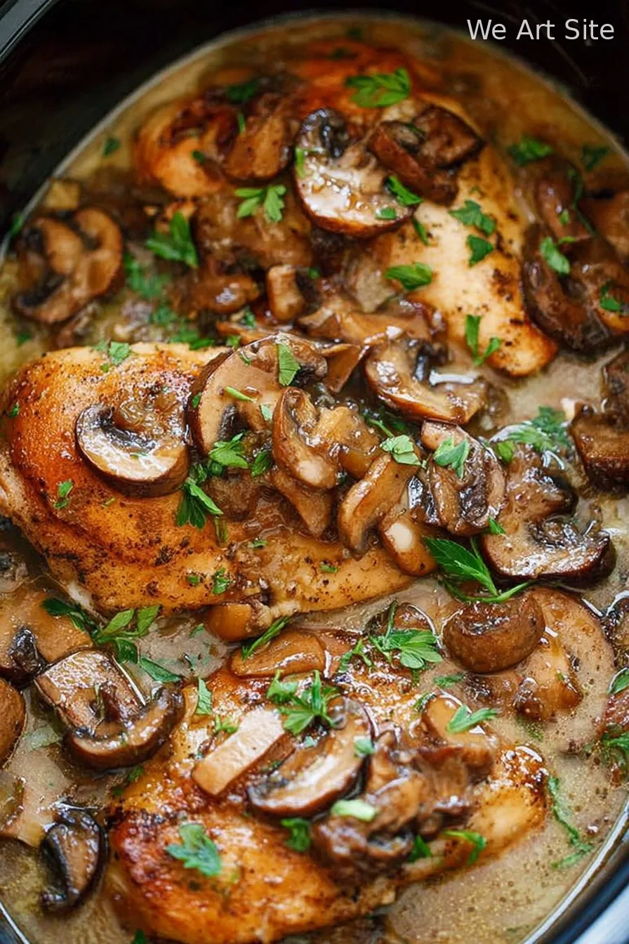 Slow Cooker Chicken Marsala