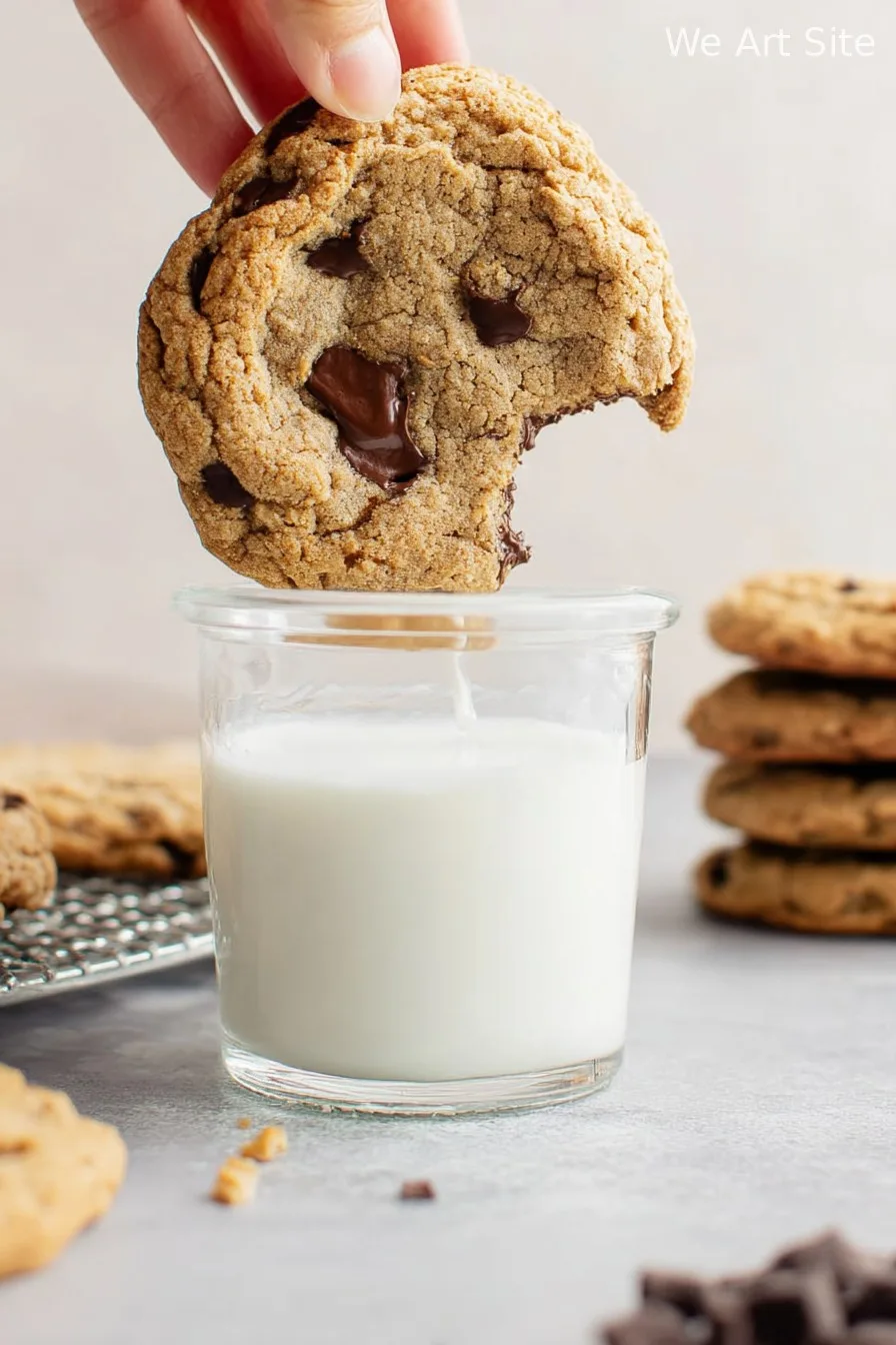 Soft + Chewy Oat Flour Chocolate Chip Cookies