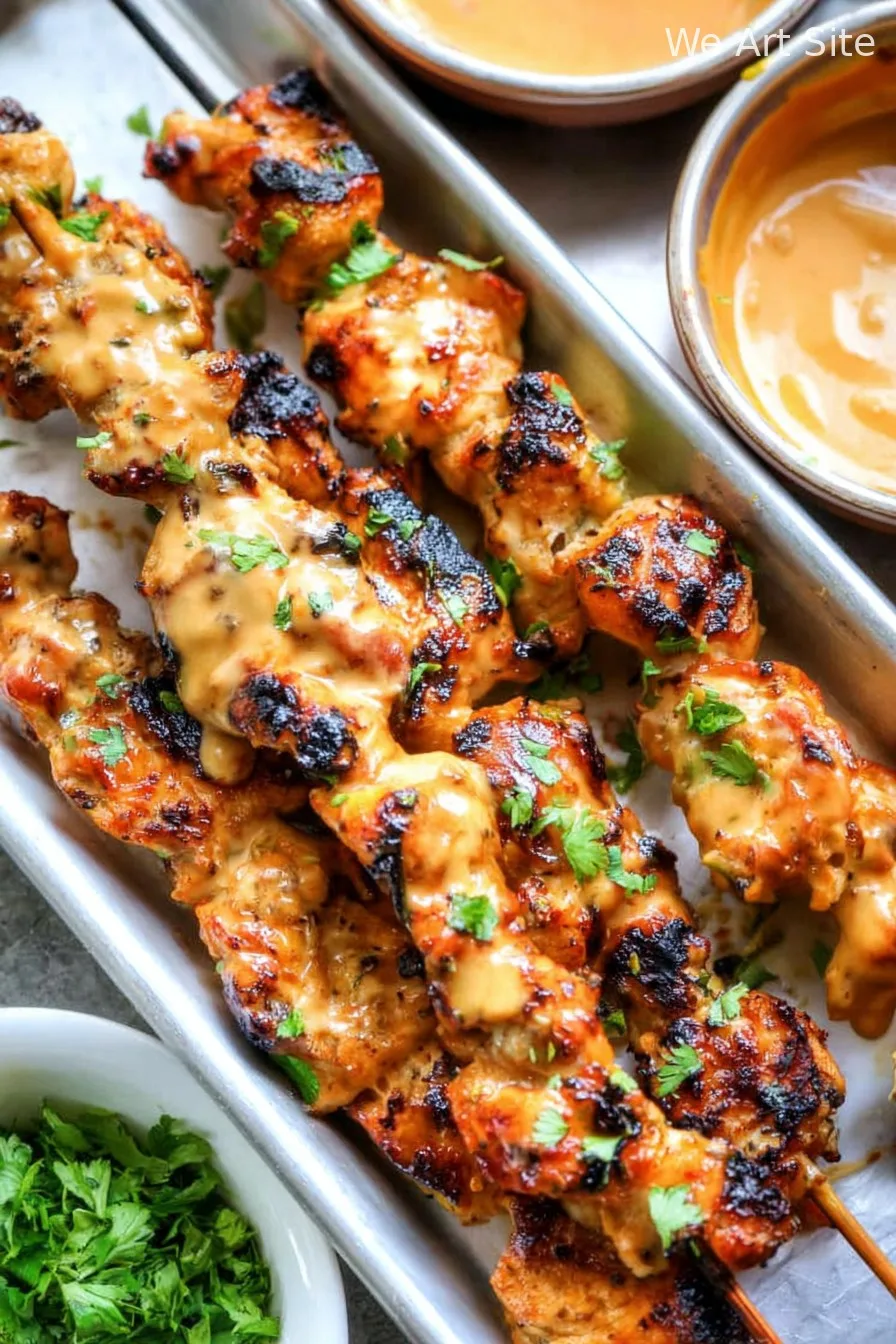 Bang Bang Chicken Skewers