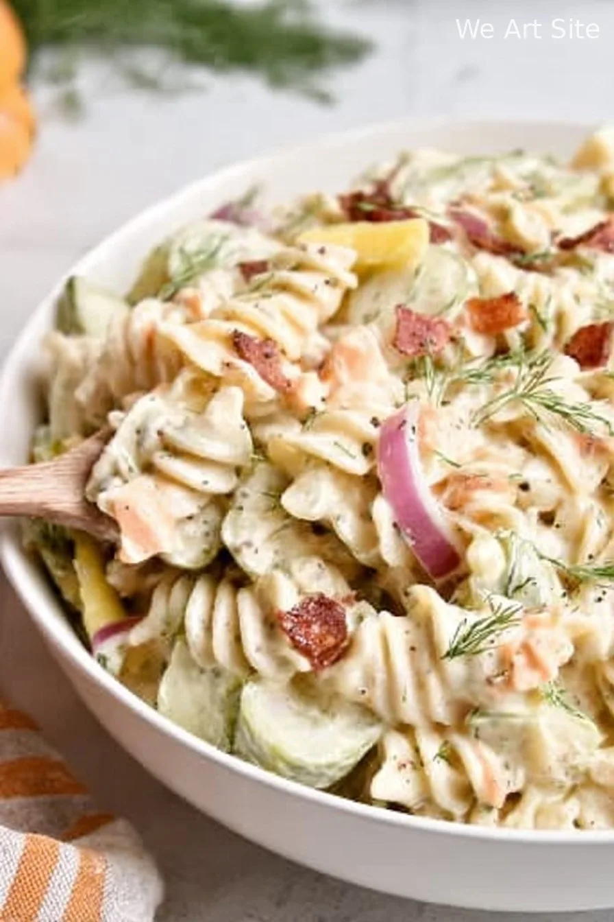 Dill Pickle Pasta Salad