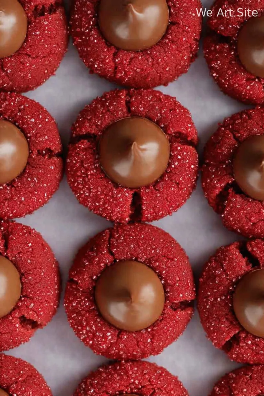 Easy Hershey’s Red Velvet Blossoms Cookies