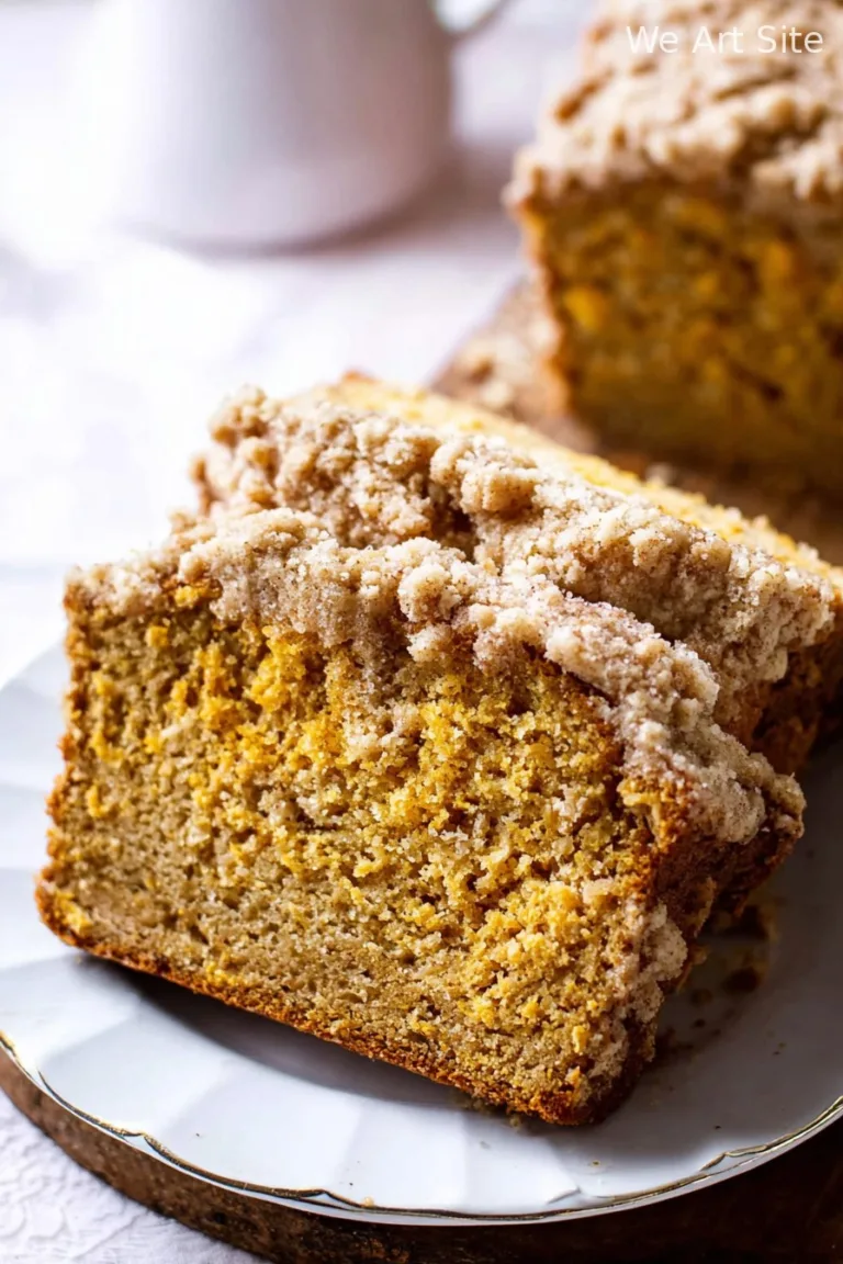 Easy Pumpkin Bread with Crumb Topping