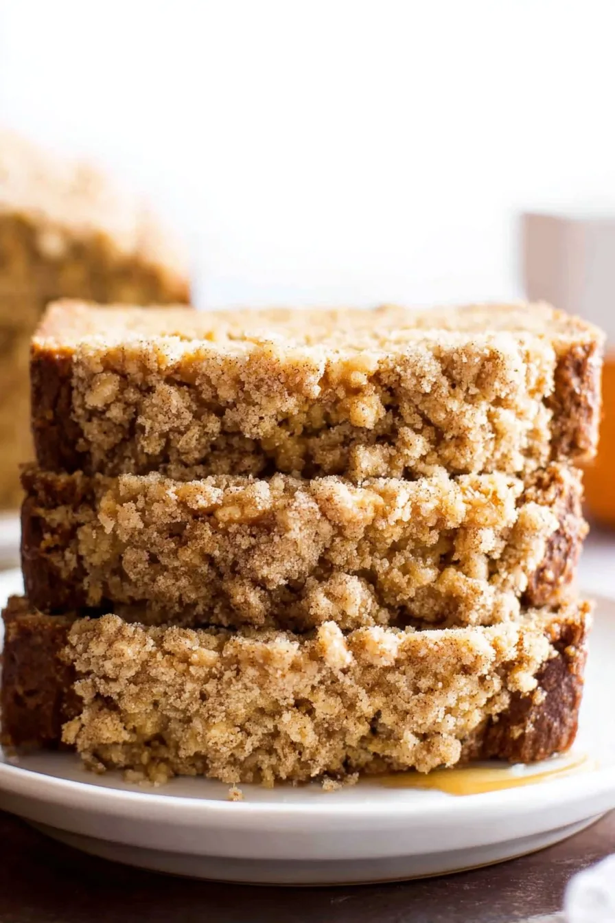 Easy Pumpkin Bread with Crumb Topping