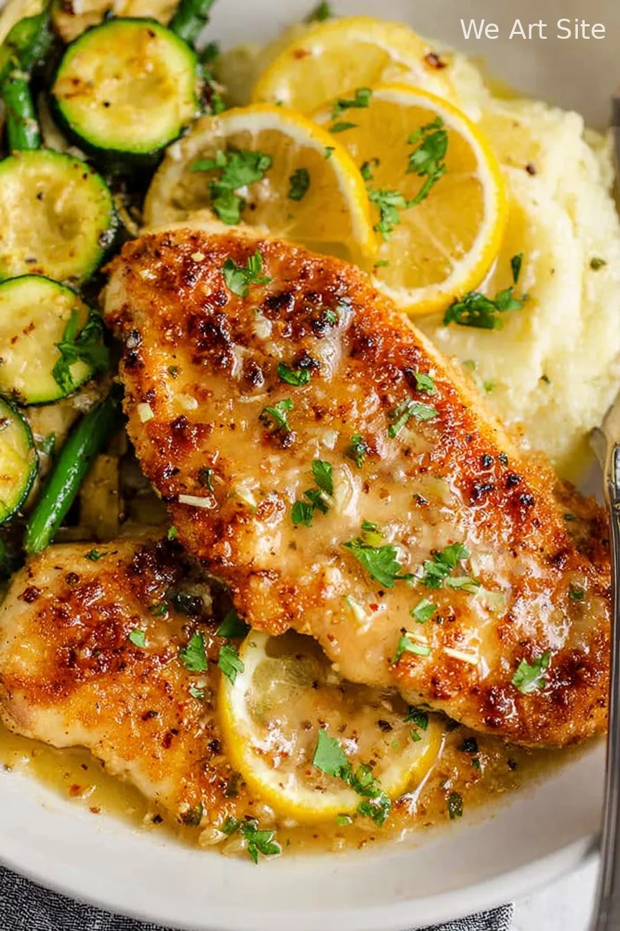 Lemon Chicken Recipe (with Lemon Butter Sauce)