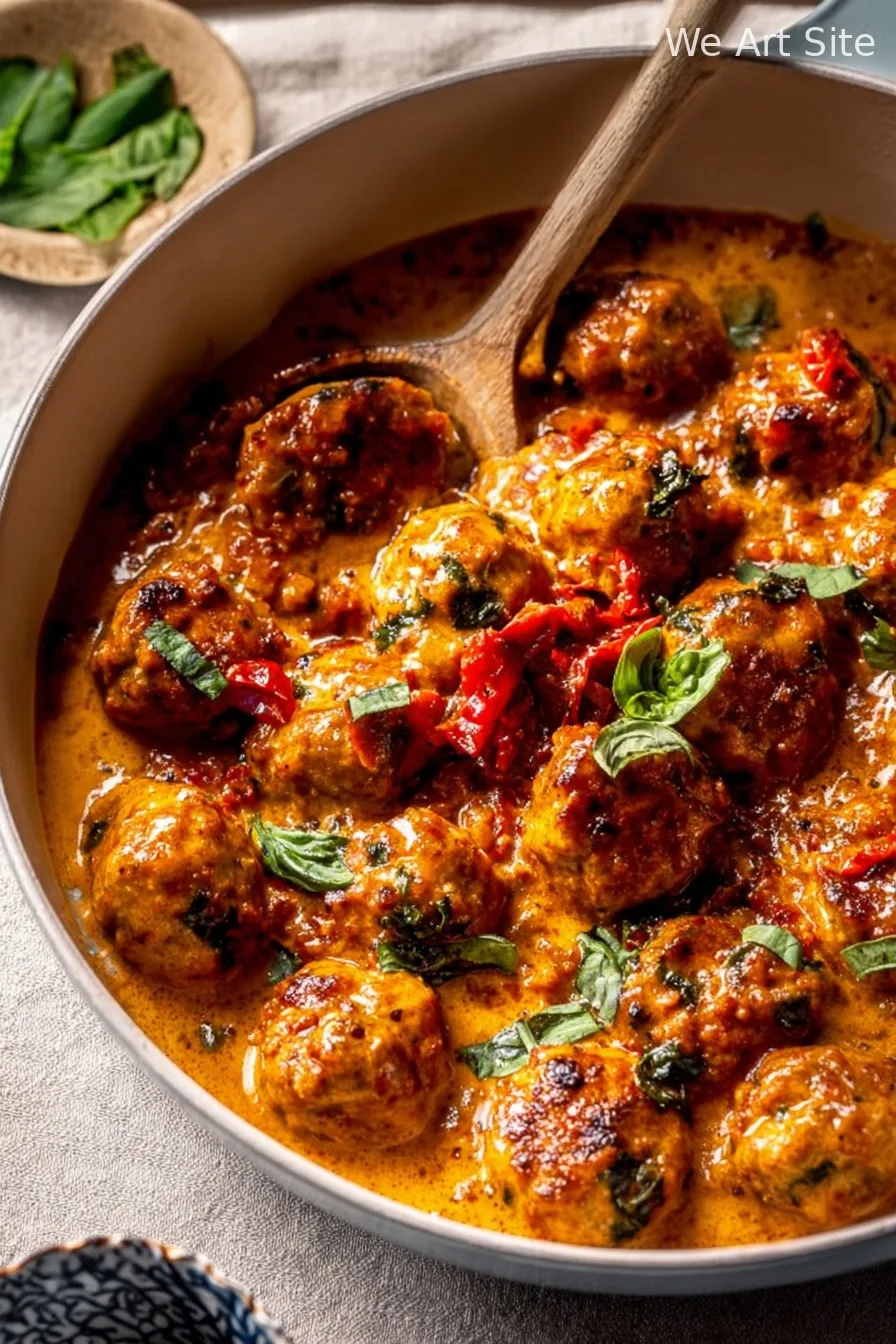 Marry Me Chicken Meatballs