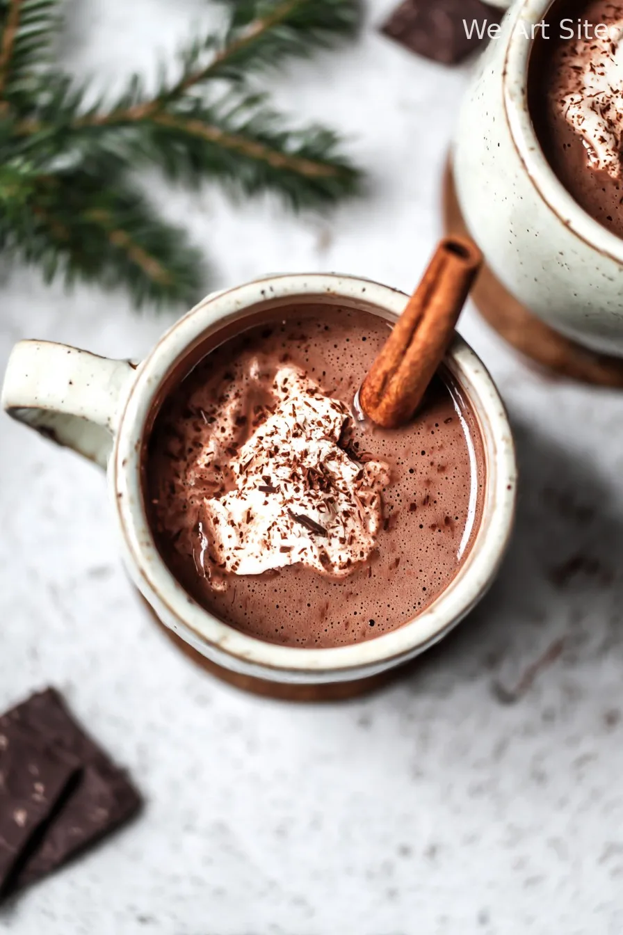 My Absolute Favorite Healthier Hot Chocolate