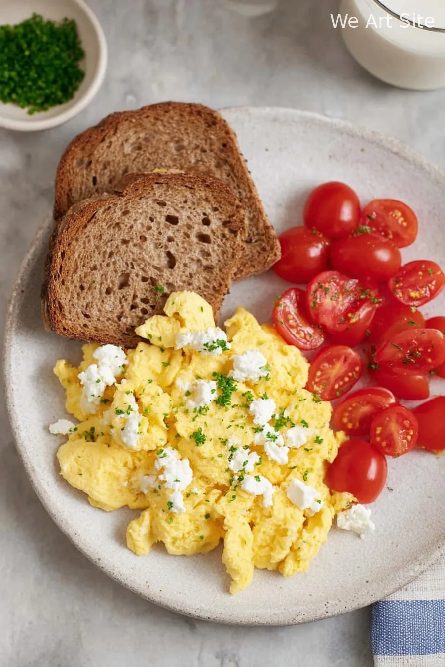 Scrambled Eggs with Cottage Cheese
