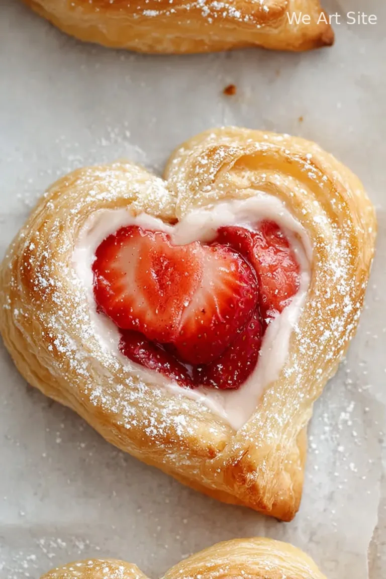 Vegan Strawberry Cream Danish