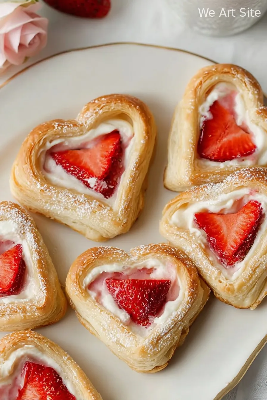 Vegan Strawberry Cream Danish