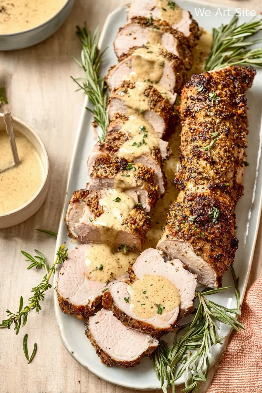 Best-Ever Pork Tenderloin with Dijon Cream Sauce