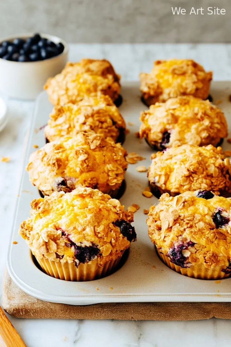 Blueberry Cornflake Muffins