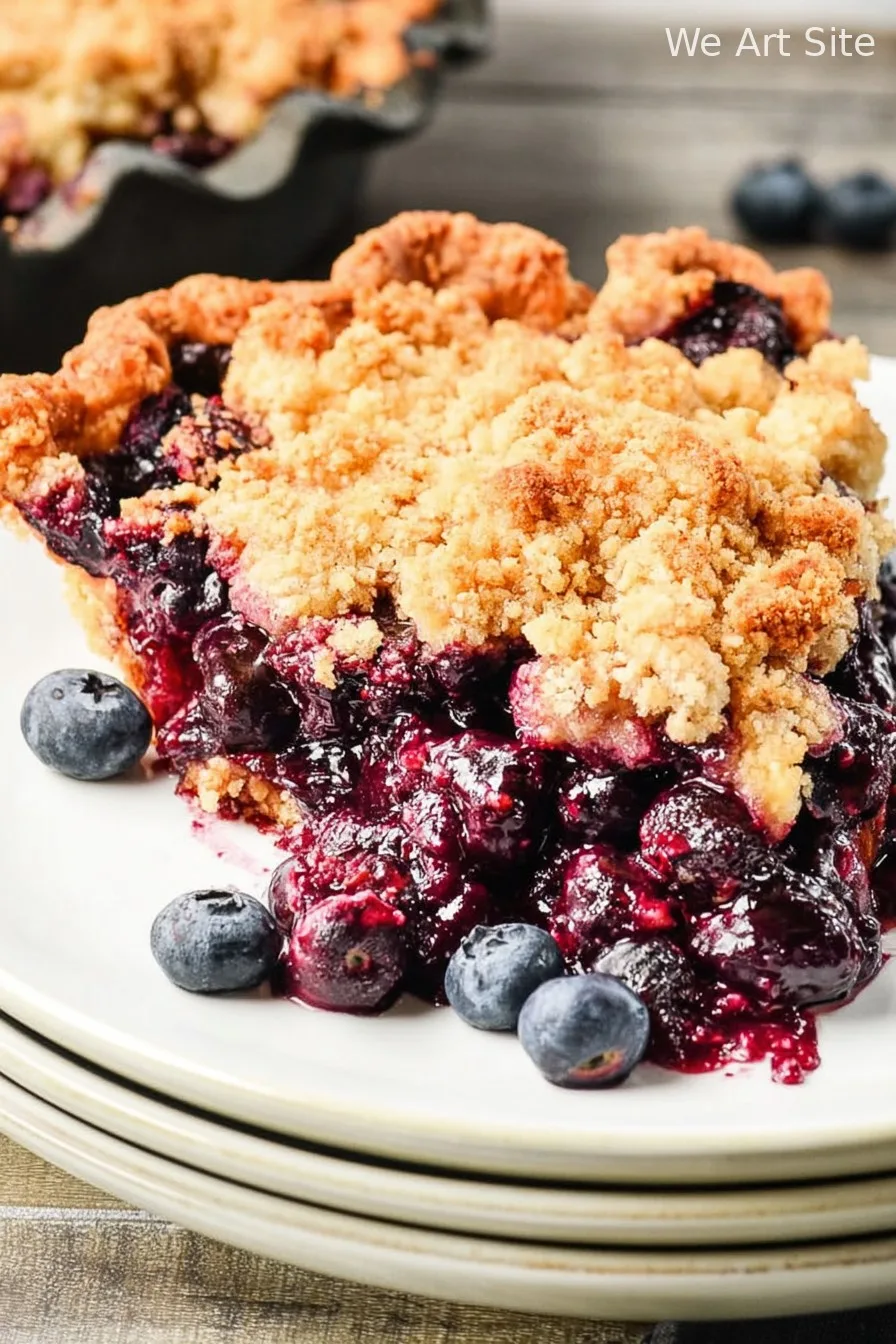 Blueberry Crumb Pie