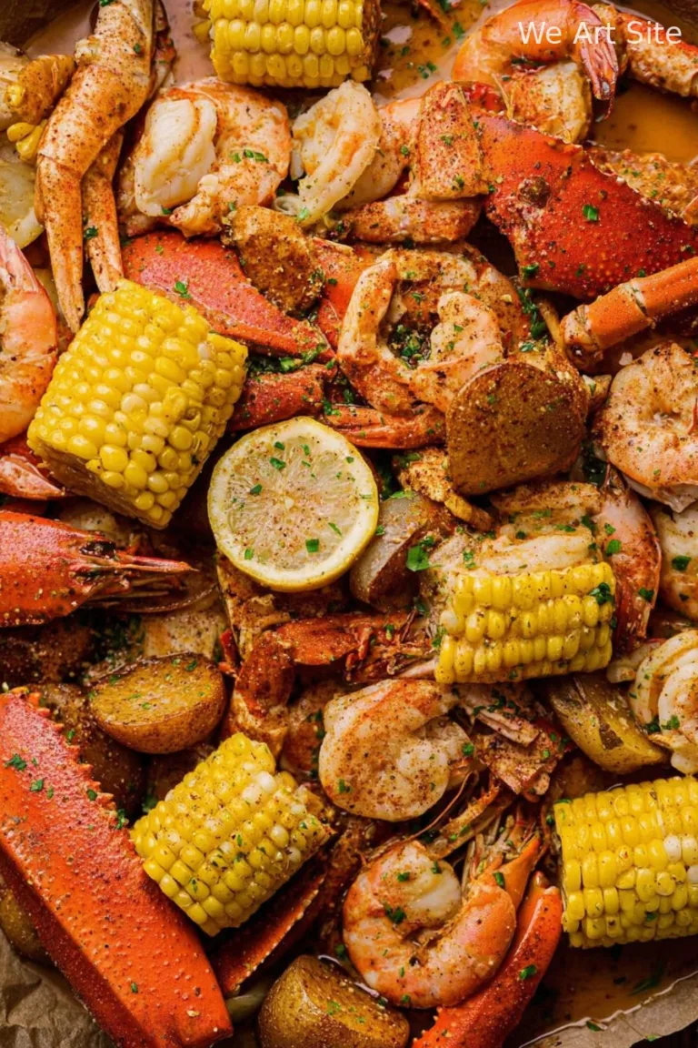 Cajun Seafood Boil with Garlic Butter Sauce