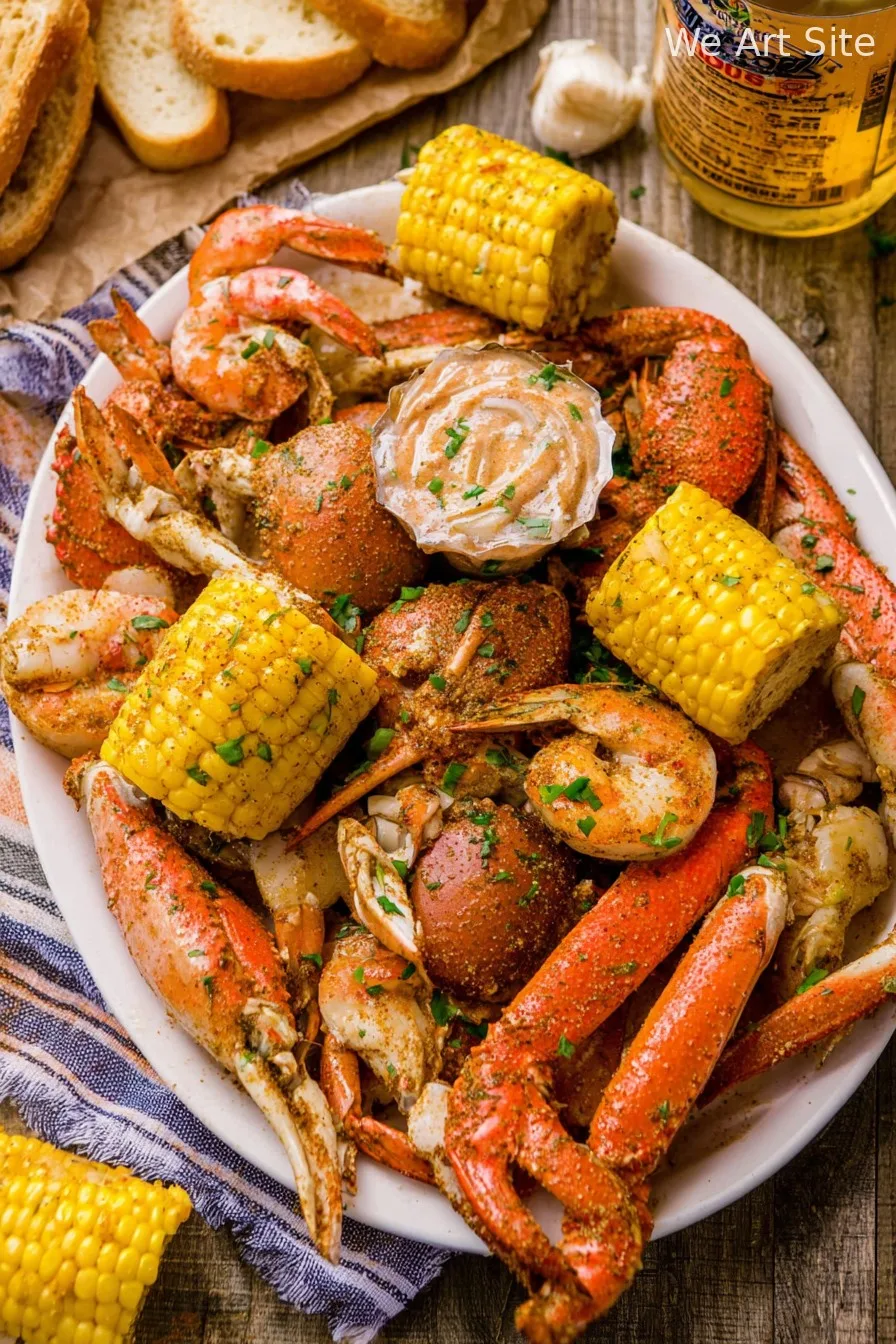 Cajun Seafood Boil with Garlic Butter Sauce