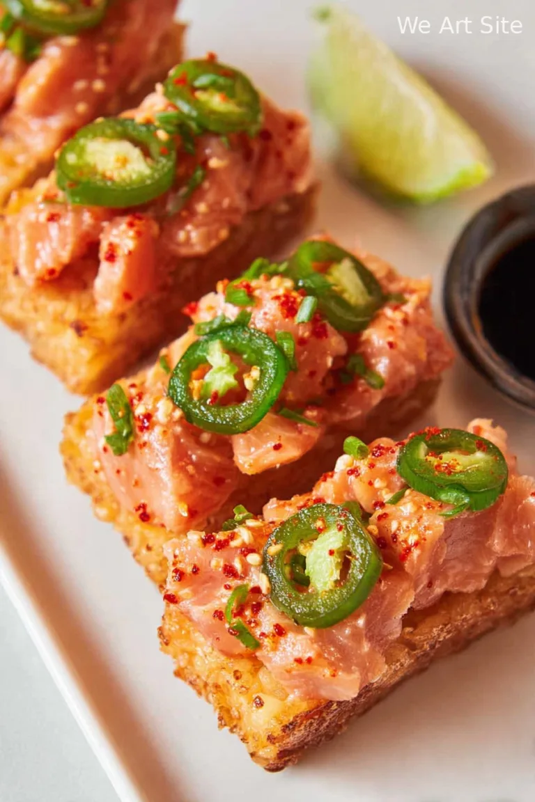 Crispy Rice with Spicy Salmon