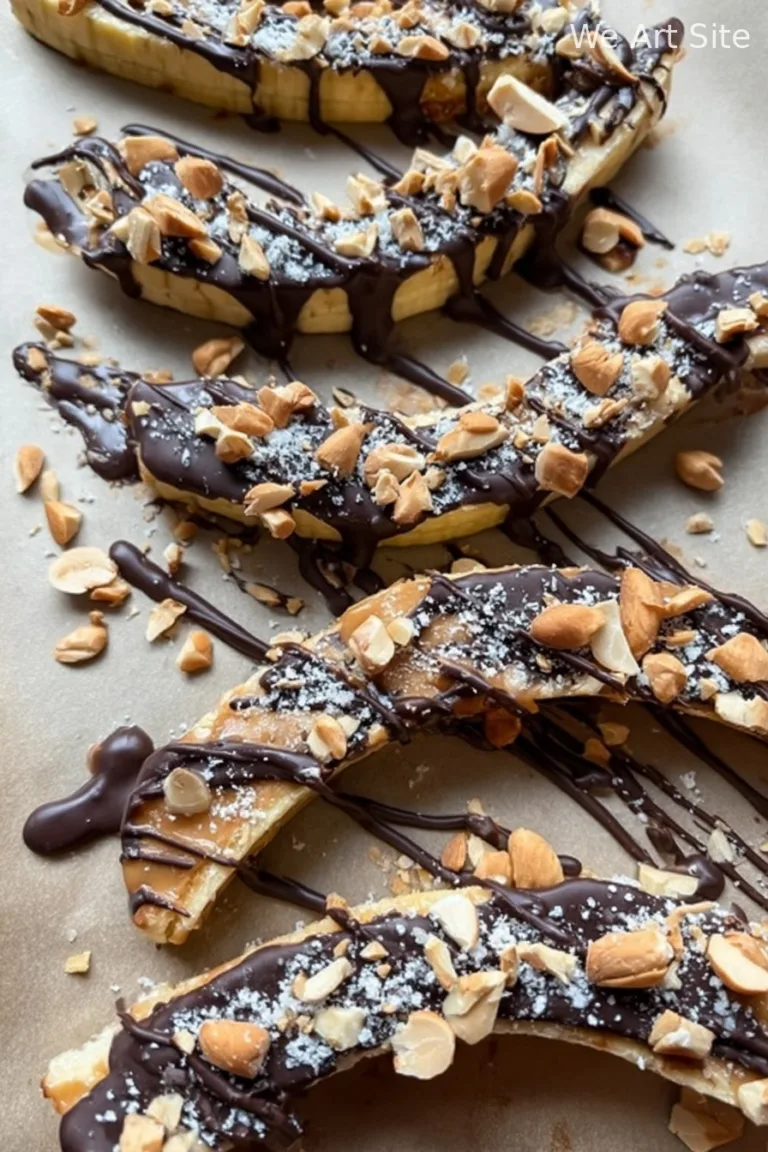 EASY FROZEN BANANA SNICKERS BOATS