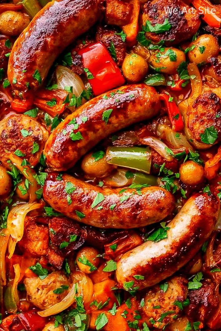 Easy Roasted Sausages and Veggies