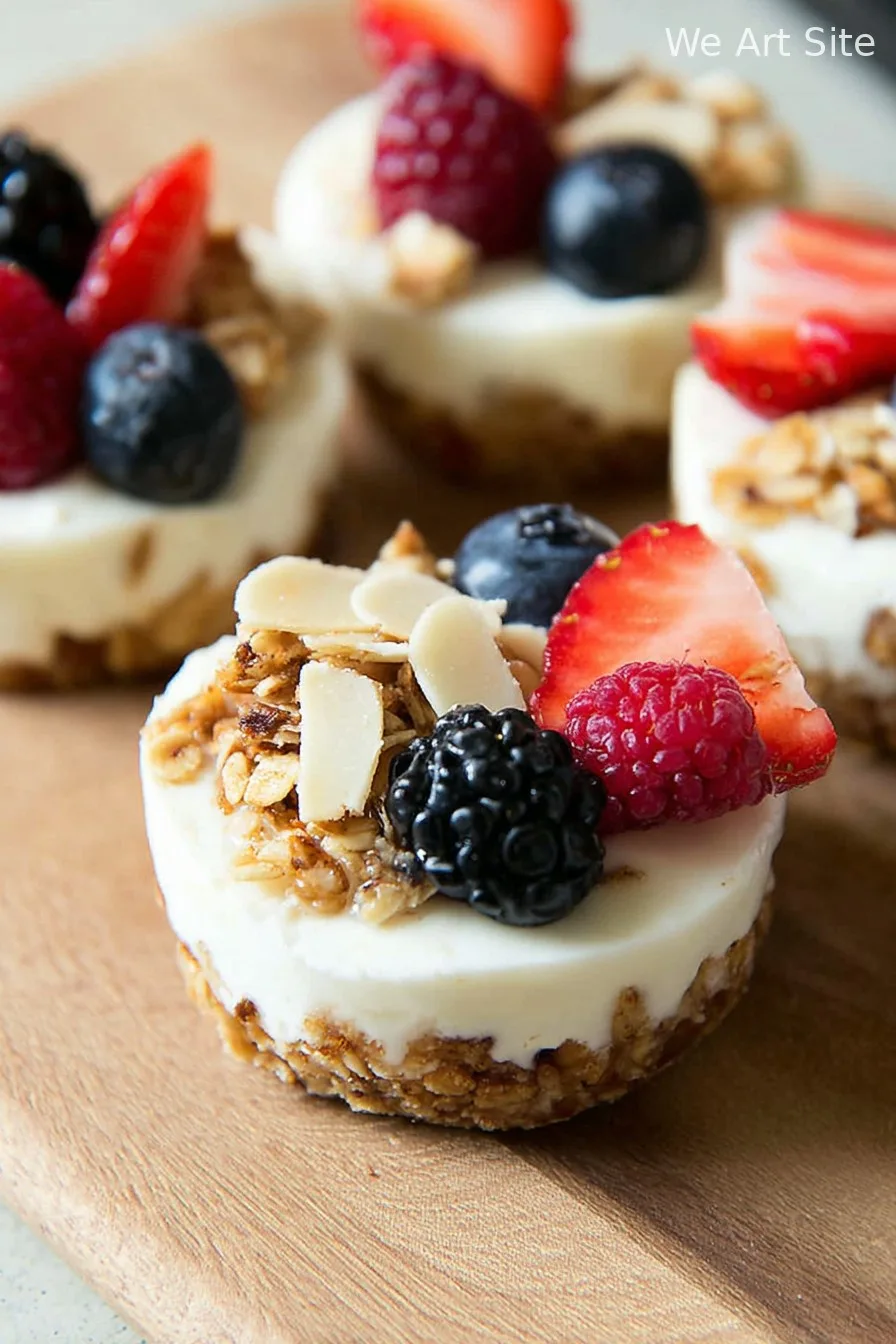 Frozen Yogurt Granola Cups