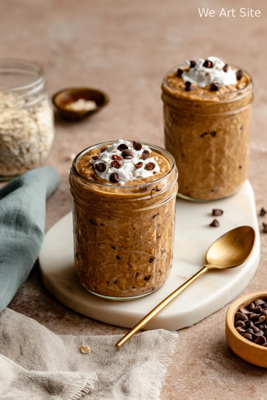 High Protein Coffee Overnight Oats