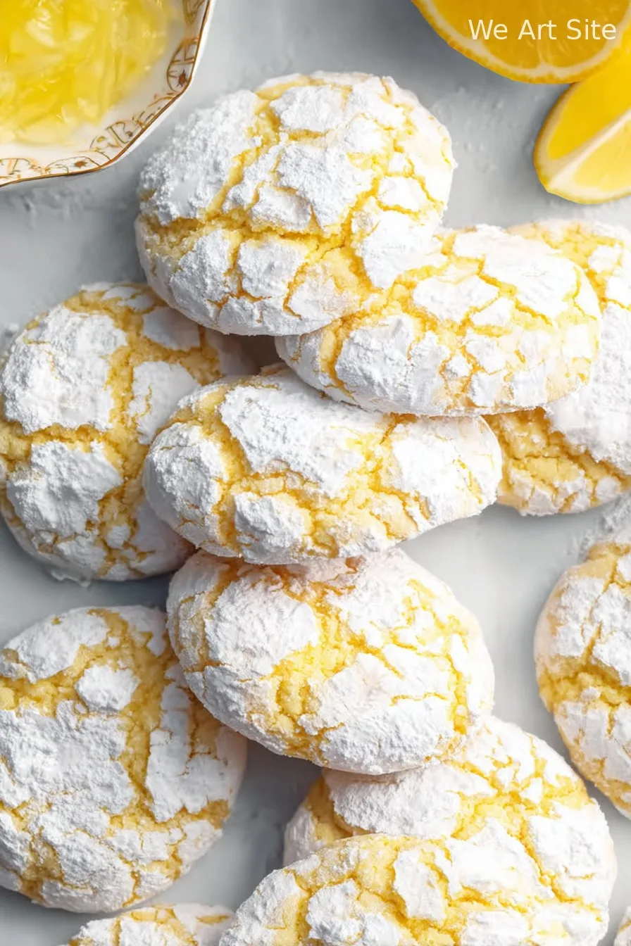 Lemon Crinkle Cookies