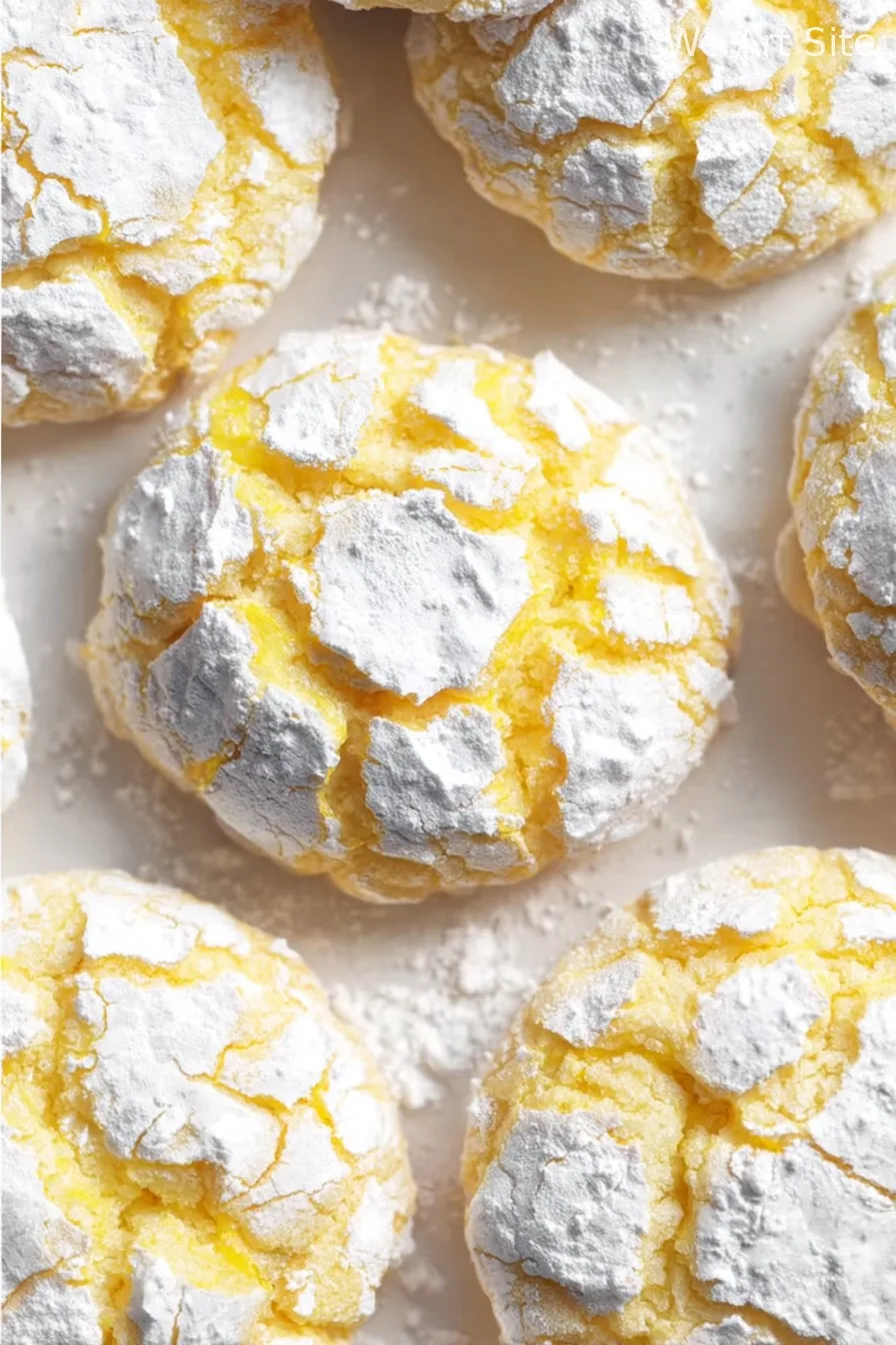 Lemon Crinkle Cookies