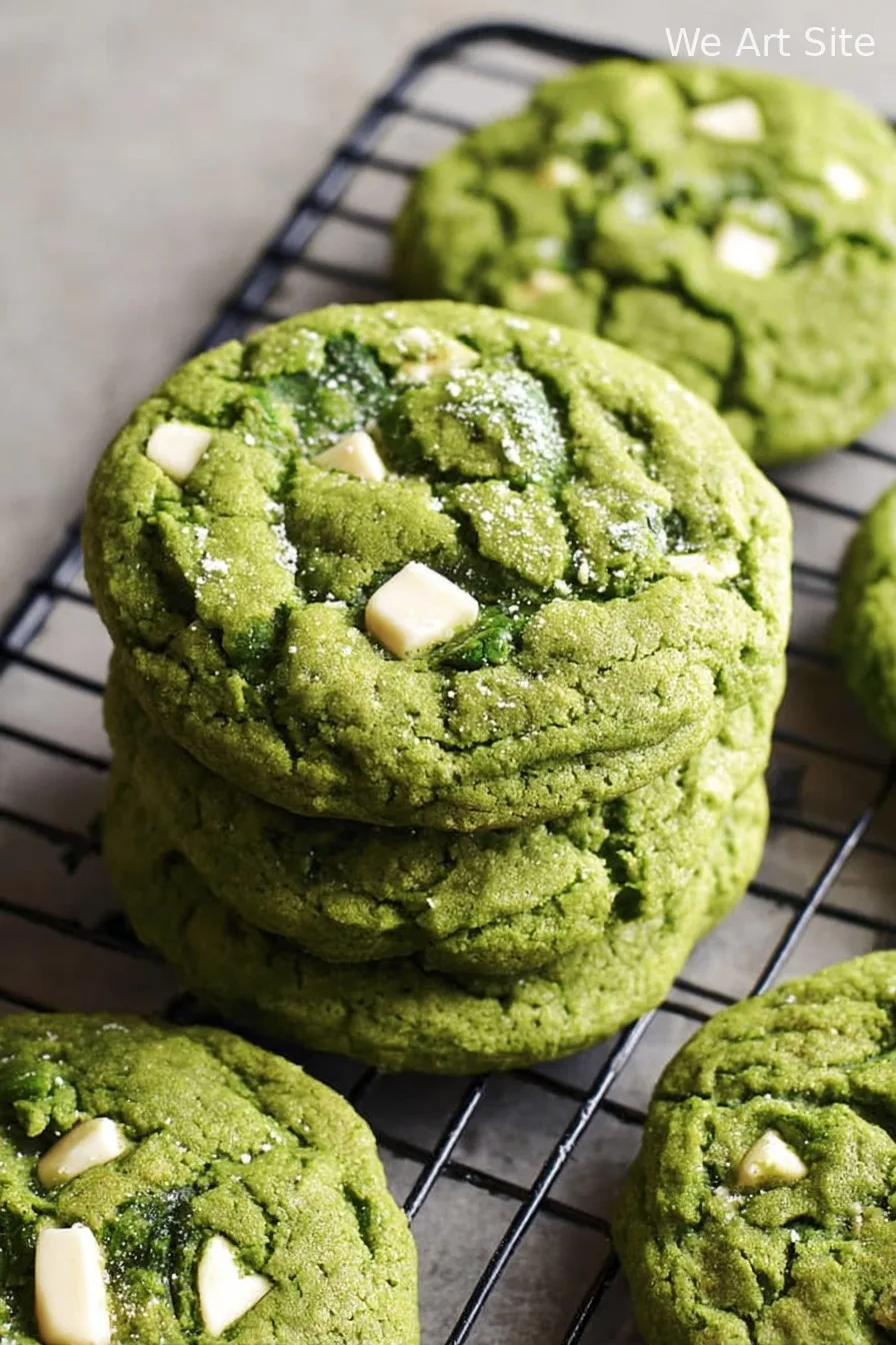 Matcha White Chocolate Cookies