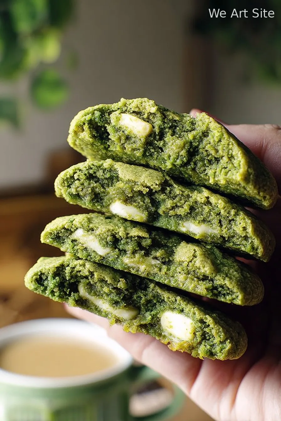 Matcha White Chocolate Cookies