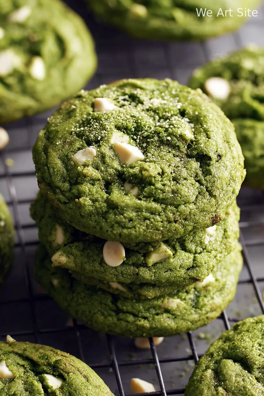Matcha White Chocolate Cookies