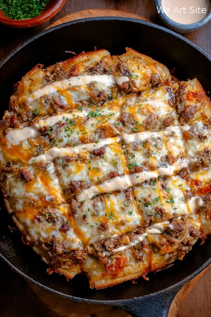 Patty Melt Pizza
