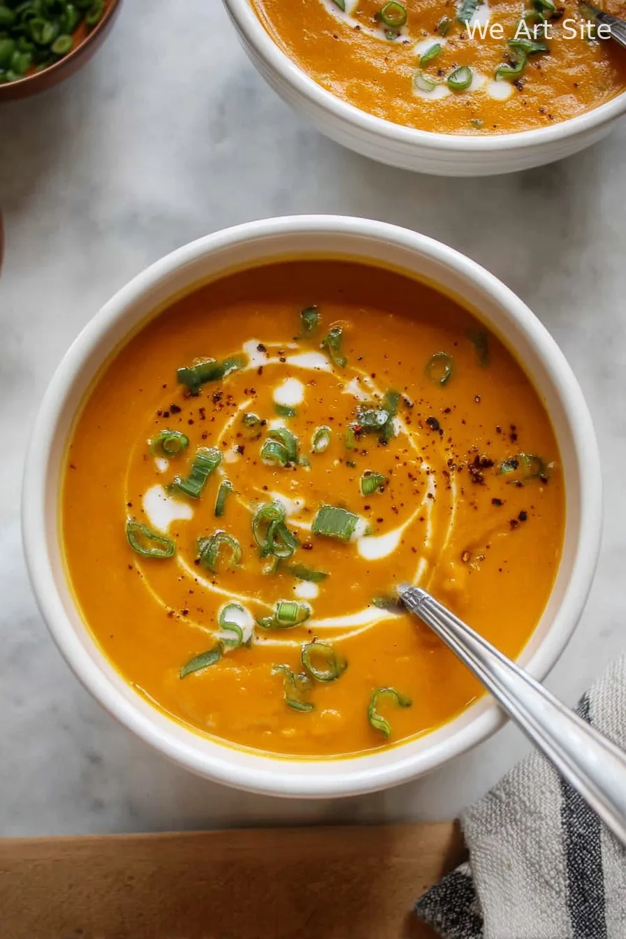Roasted Carrot Coconut Soup