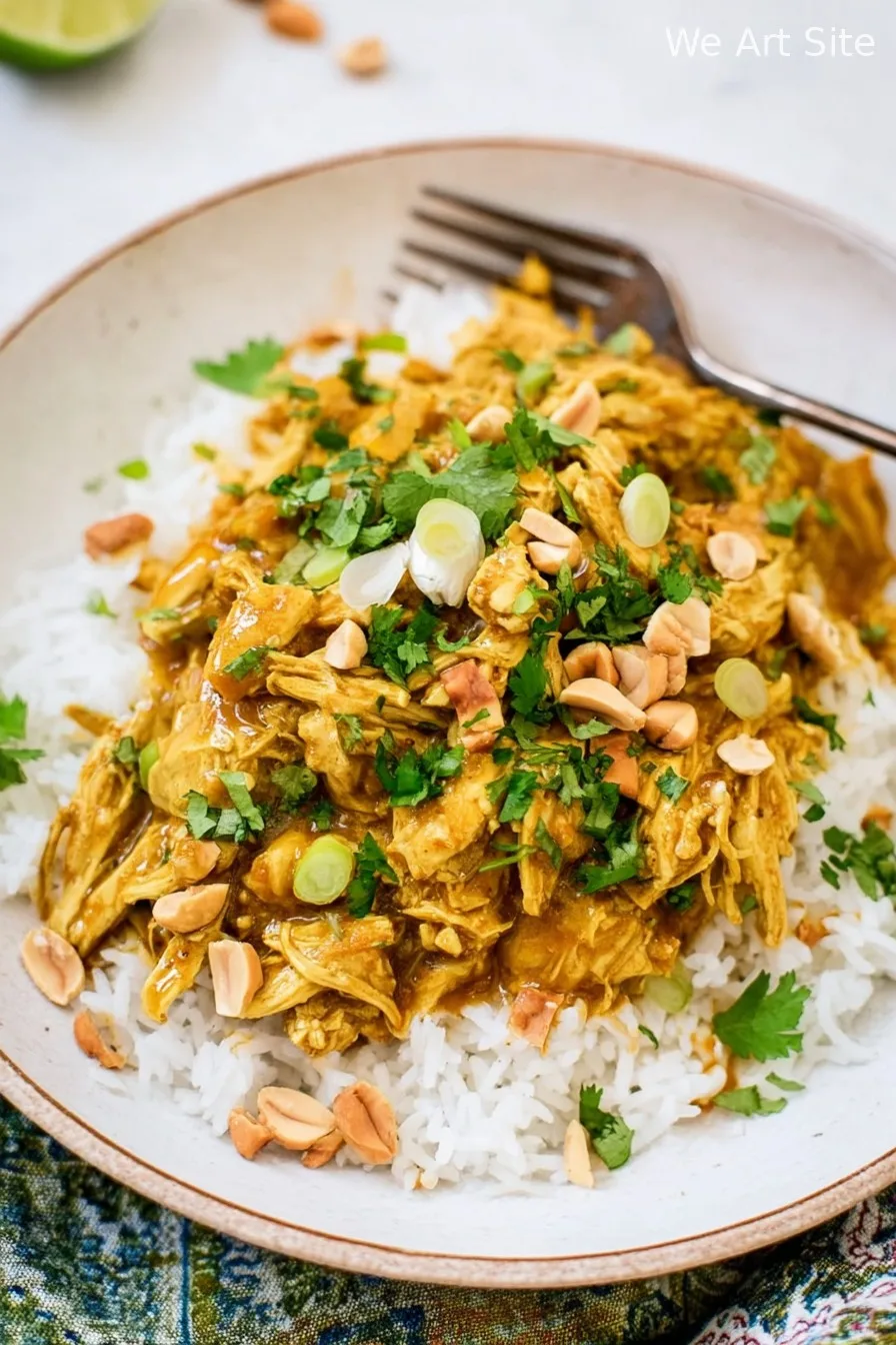 Slow Cooker Peanut Chicken