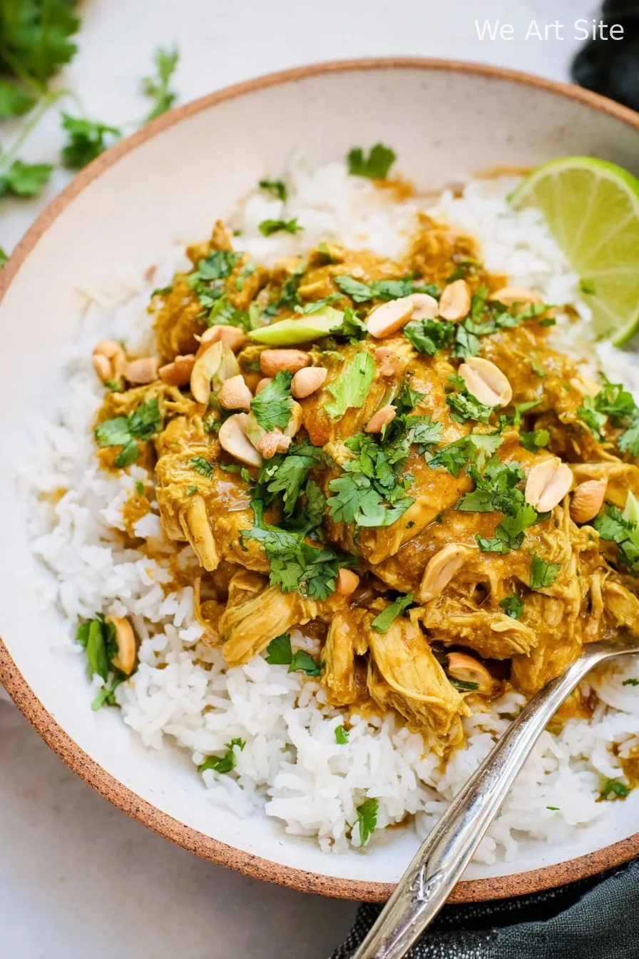 Slow Cooker Peanut Chicken