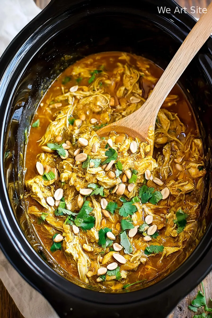 Slow Cooker Peanut Chicken