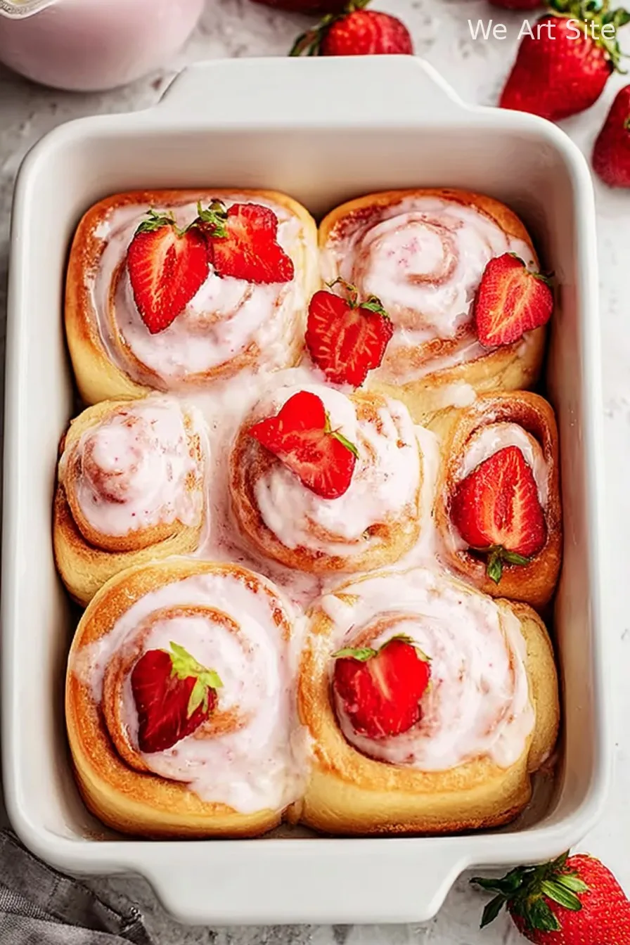 Strawberry Cinnamon Rolls