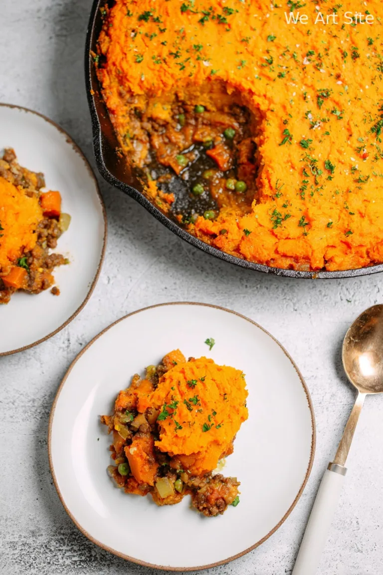 Sweet Potato Shepherd’s Pie Skillet