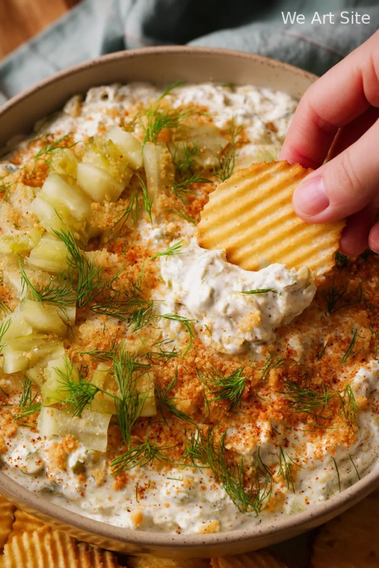 6 Ingredient Fried Pickle Dip