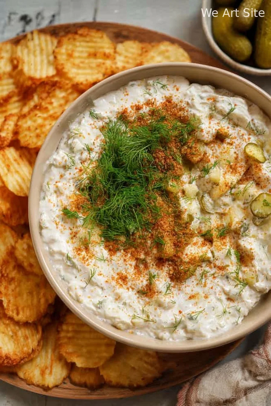 6 Ingredient Fried Pickle Dip