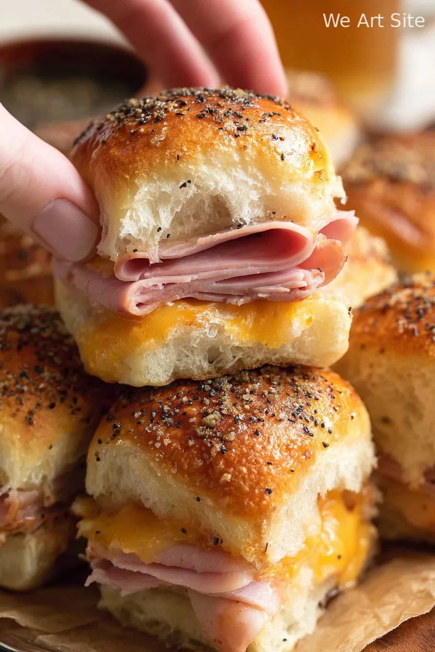 Baked Ham and Cheese Sliders