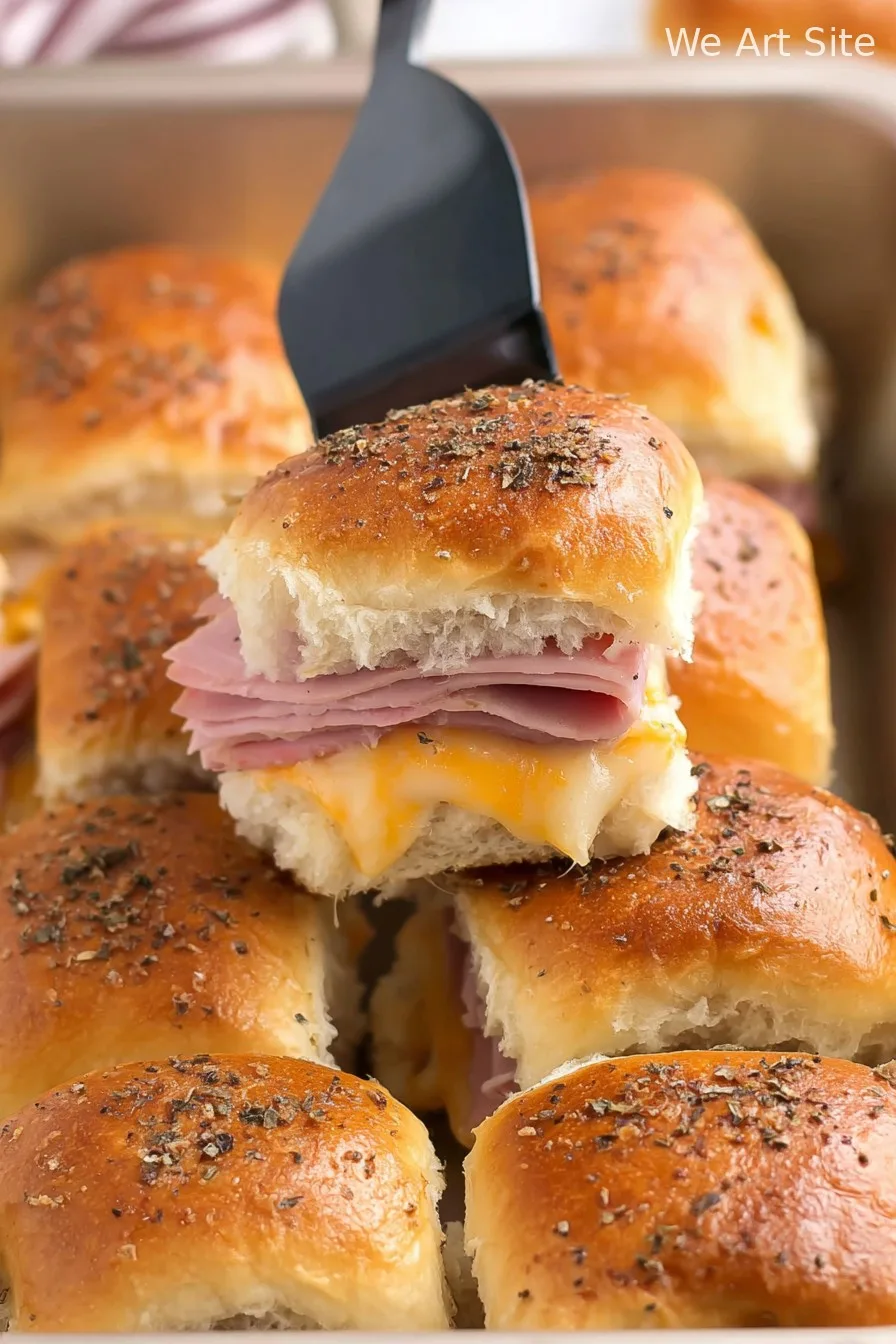 Baked Ham and Cheese Sliders