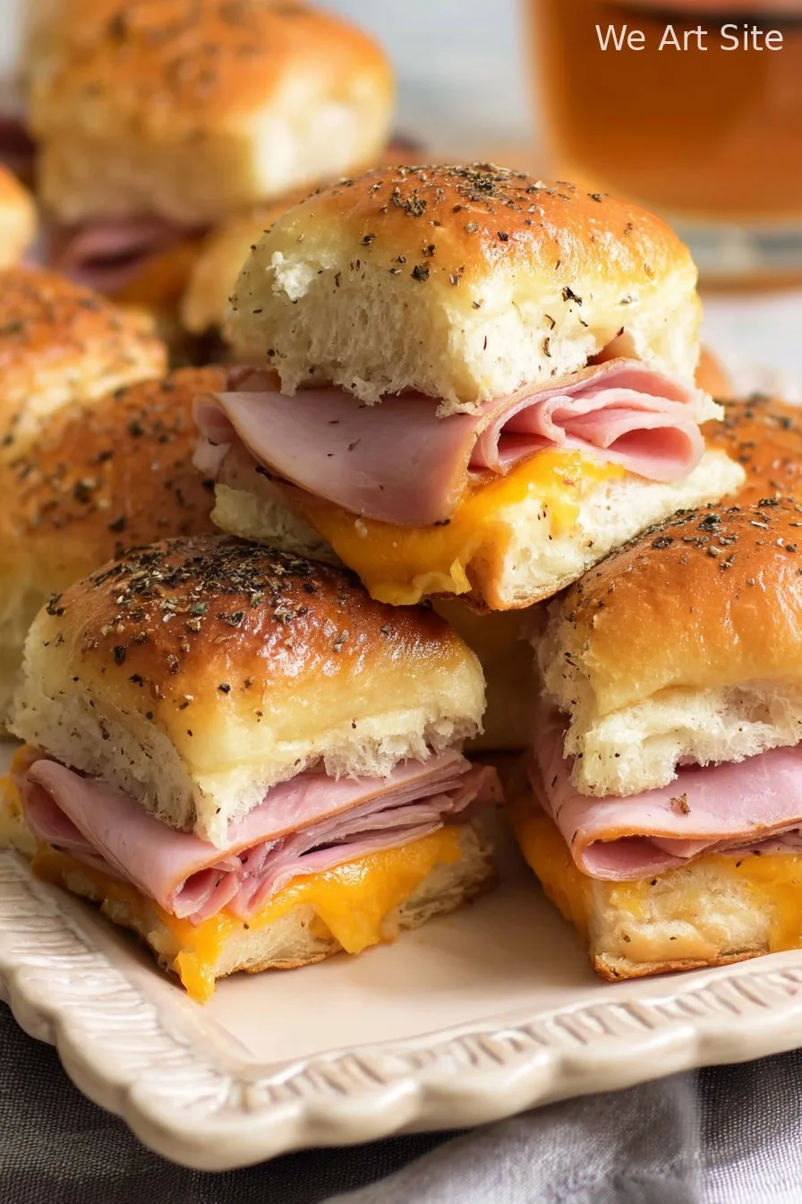 Baked Ham and Cheese Sliders