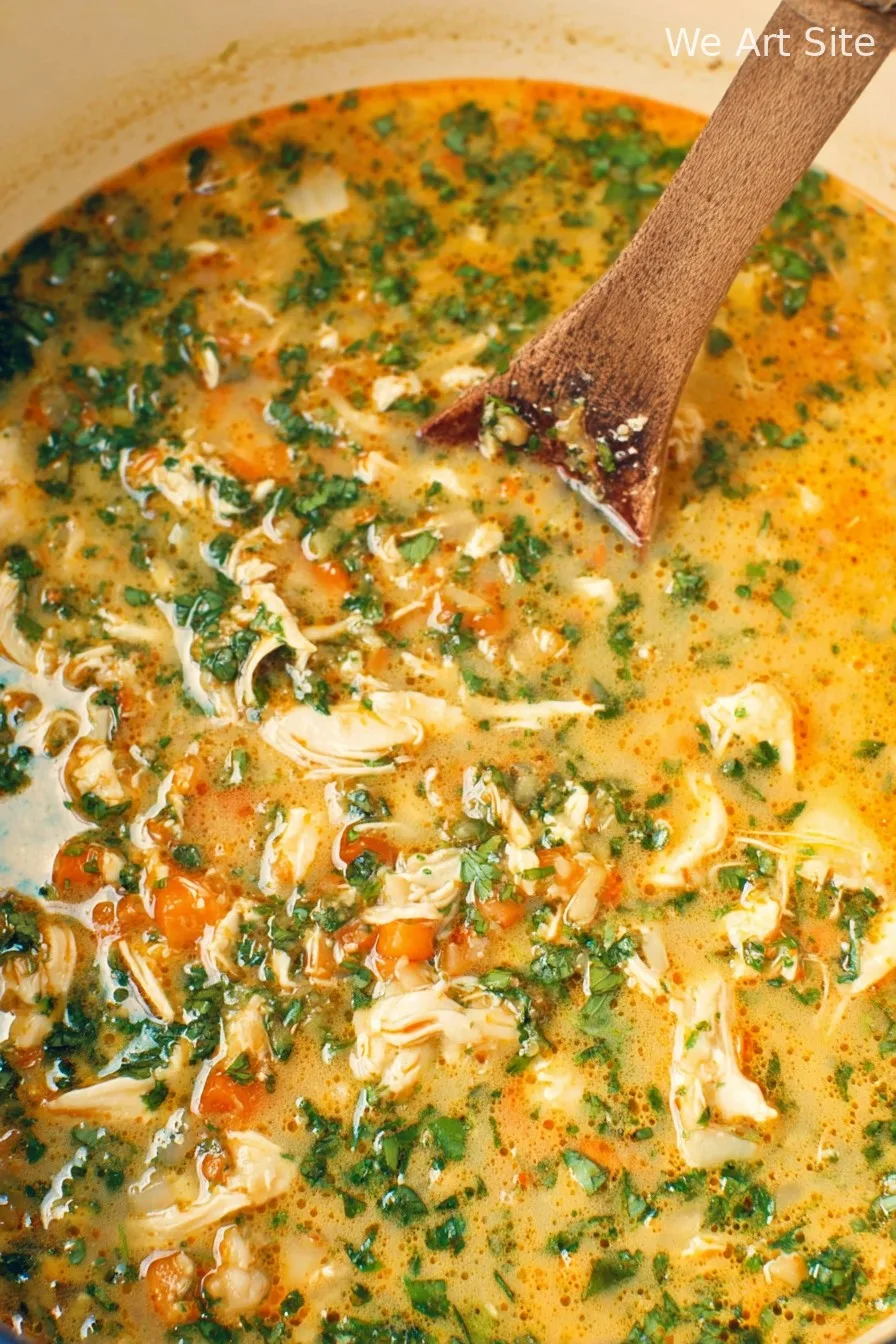 Coconut Cilantro Chicken Soup