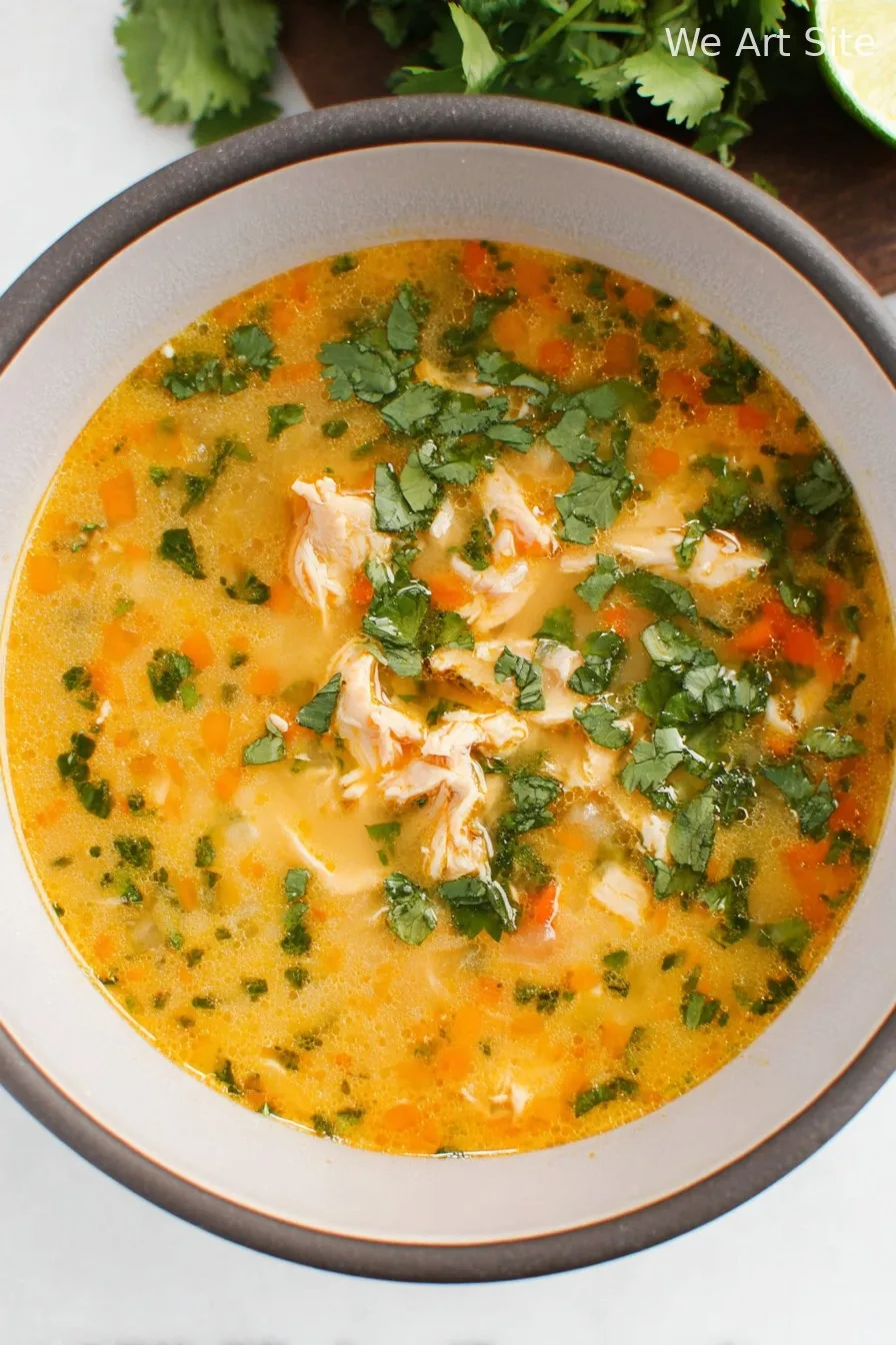 Coconut Cilantro Chicken Soup