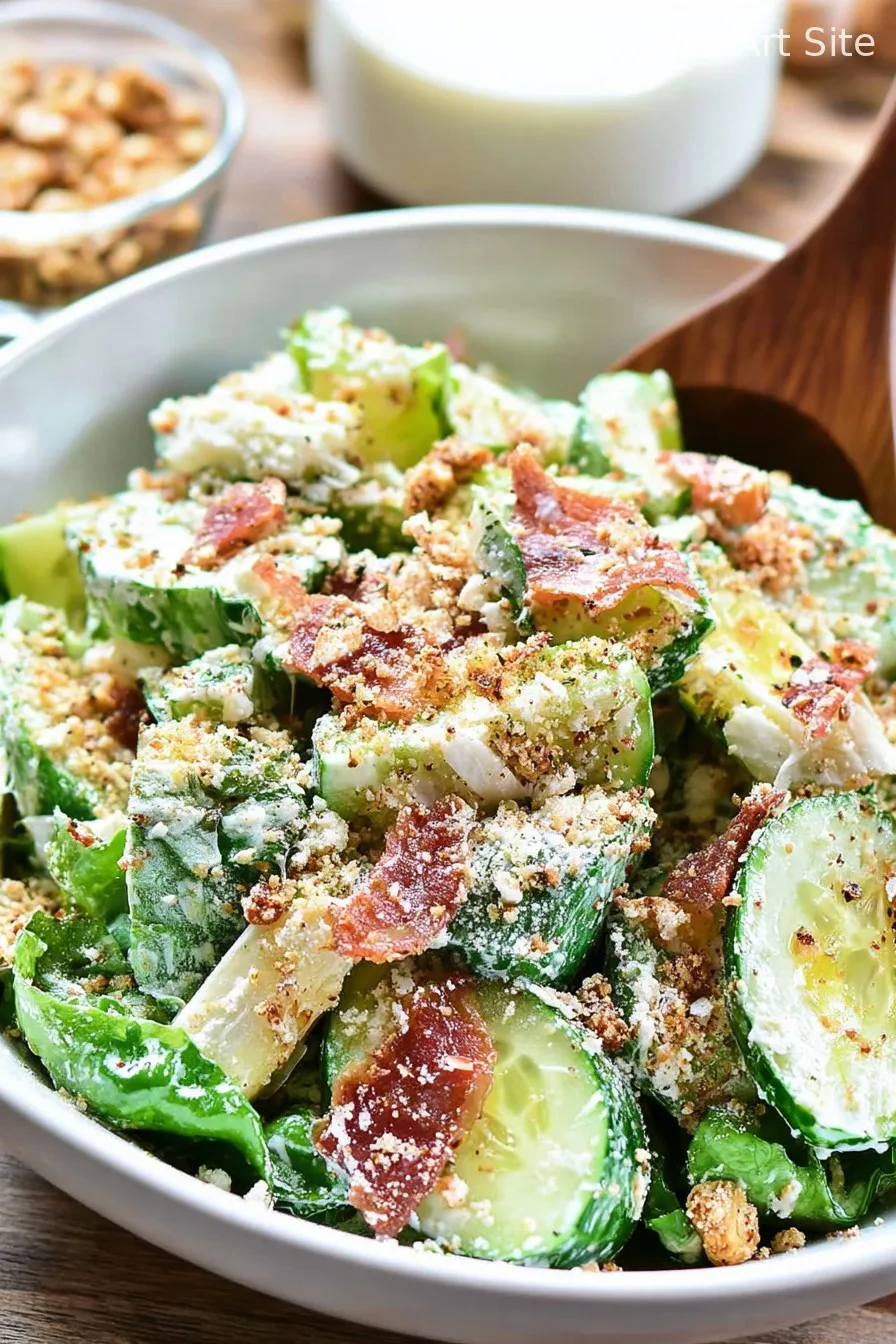 Cucumber Caesar Salad