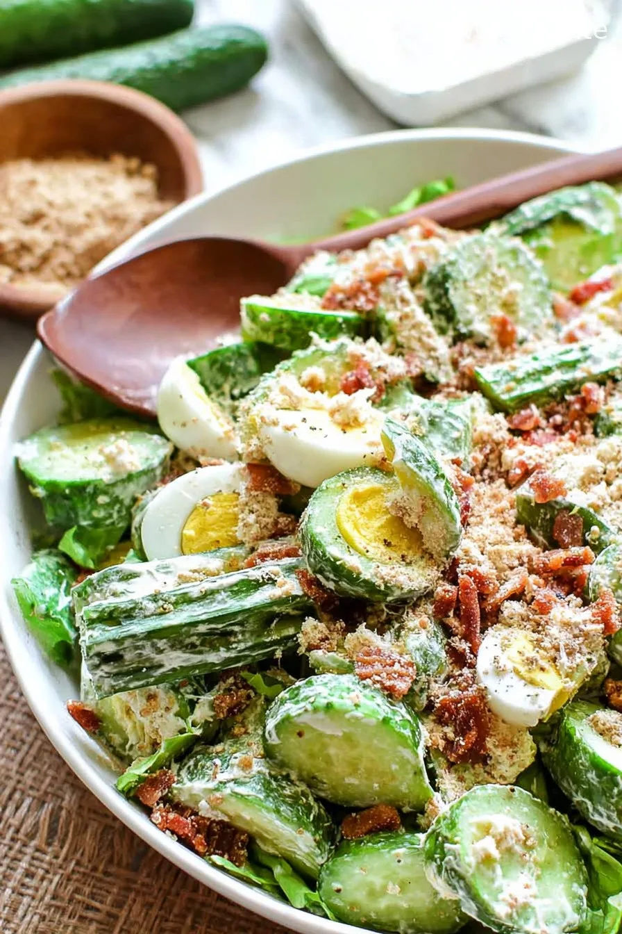 Cucumber Caesar Salad