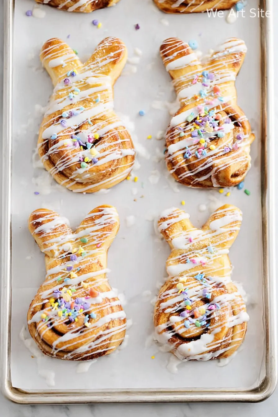 Easter Bunny Cinnamon Rolls