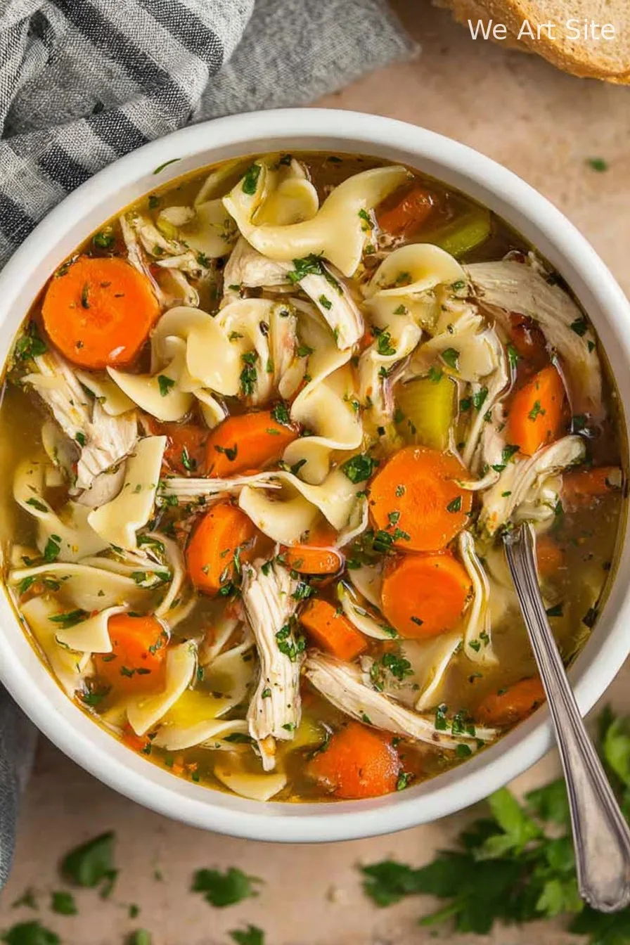 Easy Rotisserie Chicken Noodle Soup