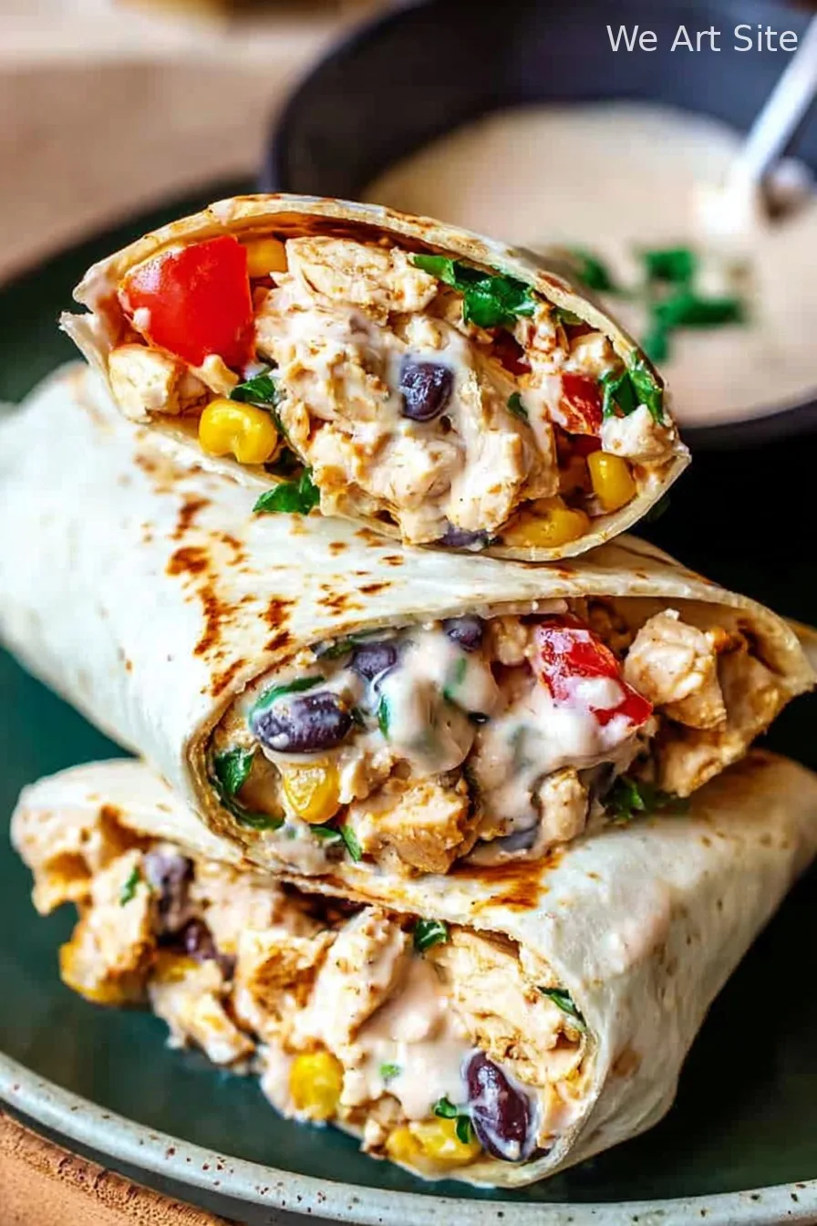 Easy Southwest Chicken Wrap