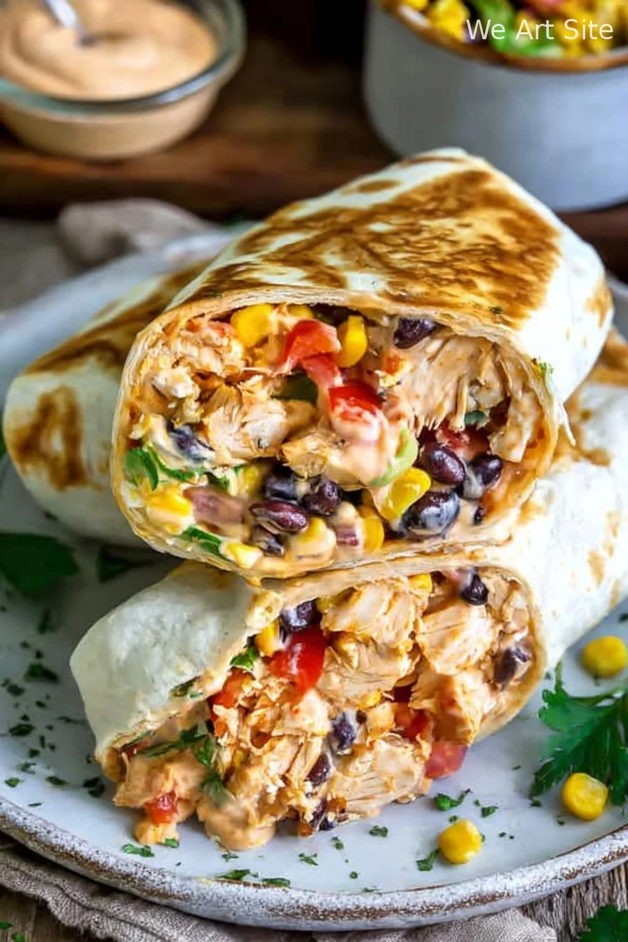 Easy Southwest Chicken Wrap