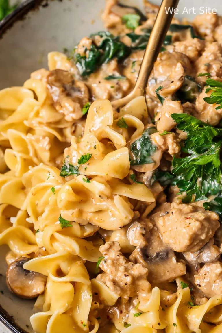 Ground Turkey Stroganoff
