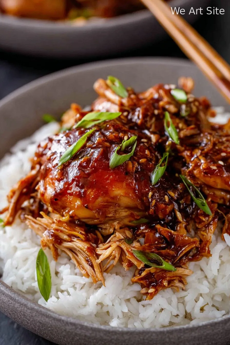 Honey Garlic Chicken Thighs (Slow Cooker)